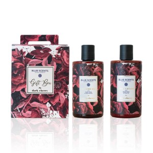 Blue Scents Gift Set Dark Cherry Περιποίησης για Καθαρισμό Σώματος με Αφρόλουτρο & Γαλάκτωμα Σώματος, 600ml