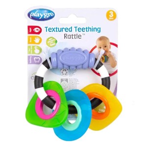 Playgro Μασητική Κουδουνίστρα Οδοντοφυΐας από Σιλικόνη, 1τμχ