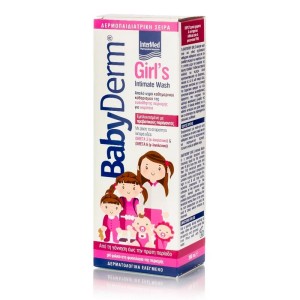 Intermed Babyderm Girls Intimate Wash Καθαριστικό Ευαίσθητης Περιοχής για Κορίτσια, 300ml