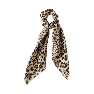 Medisei Dalee Hair Scrunchie με Κορδέλα Λεοπάρ Μπεζ-Μαύρο, 1τμχ