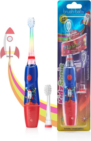 Brush Baby KidzSonic Rocket Παιδική Ηλεκτρική Οδοντόβουρτσα 3+, 1 τμχ