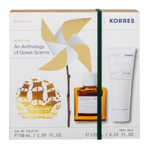 Korres Promo Pack White Tea Eau De Toilette Άρωμα, 50ml & White Tea Γαλάκτωμα Σώματος 125ml, 1σετ