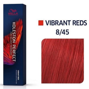  Koleston Perfect Me+ Vibrant Reds 8/45 Μόνιμη Βαφή Μαλλιών Ξανθό Ανοιχτό Κόκκινο Μαονί, 60ml
