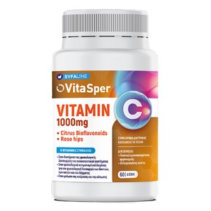 Vitasper Vitamin C 1000mg + Citrus Bioflavonoids + Rose Hips, 60δισκία