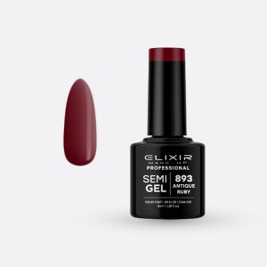 Elixir Make-up Semi Gel Ημιμόνιμο Επαγγελματικό Βερνίκι Νυχιών Νο893 Antique Ruby, 8ml