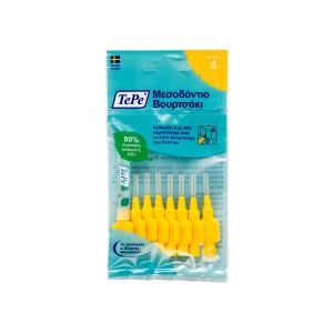 TePe Original Μεσοδόντια Βουρτσάκια 0.7mm Κιτρινο, 8τμχ
