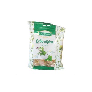  Carraro Caramelle Erbe Alpine Καραμέλες για το Λαιμό με Αλπικά Βότανα 100gr