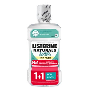 Listerine Naturals Enamel Protect Στοματικό Διάλυμα, 500ml (1+1 Δώρο)