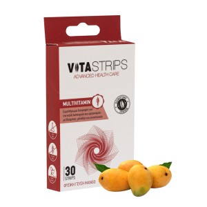 Vitastrips Multivitamin Συμπλήρωμα Διατροφής για την Καλή Λειτουργία του Οργανισμού, 30τμχ