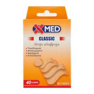 Medisei X Med Strips Classic, Επιθέματα σε 5 μεγέθη, 40τμχ