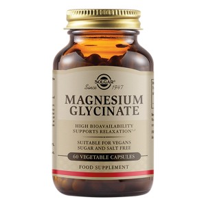 Solgar Magnesium Glycinate Συμπλήρωμα Διατροφής με Μαγνήσιο Γλυκινικό, 60κάψουλες