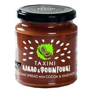 ΚΑΝΔΥΛΑΣ ΤΑΧΙΝΙ ΚΑΚΑΟ & ΦΟΥΝΤΟΥΚΙ 300gr.