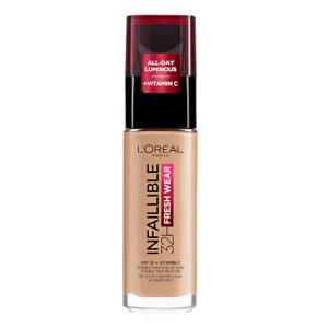 LOreal Paris Makeup Infaillible 32H Fresh Wear Vitamin C 140 Golden Beige, 30ml