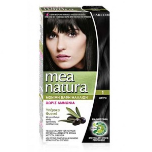 Farcom Mea Natura Σετ Βαφής Νο 1 Μαύρο, 60ml