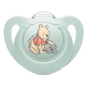 Nuk Star Disney Winnie the Pooh Πιπίλα Σιλικόνης Λαχανί Winnie 6-18m, 1τμχ