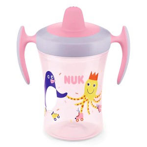 Nuk Trainer Cup Εκπαιδευτικό Ποτηράκι με Μαλακό Ρύγχος Πράσινο Βατραχάκι 6m+, 230ml