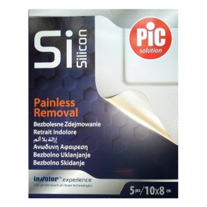 Pic Solution Αδιάβροχα Αυτοκόλλητα Επιθέματα Si Silicon 10x8cm, 5τμχ