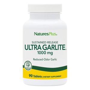 Natures Plus Ultra Garlite 1000mg Υπερσυμπυκνωμένο Άοσμο Σκόρδο, 90tabs