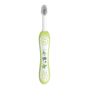 Chicco Toothbrush Οδοντόβουρτσα 6m+ Πράσινη, 1τμχ