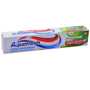 AQUAFRESH TRIPLE PROTECTION  75ml - (HERBAL) (ΟΔΟΝΤΟΚΡΕΜΑ)