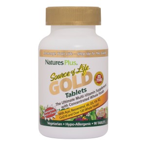 Natures Plus Source Of Life Gold Πολυβιταμίνες για Τόνωση & Ενέργεια, 90tabs
