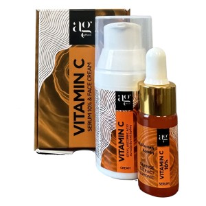 Ag Pharm Vitamin C 10% Serum, 10ml & Face Cream, 30ml, 1σετ