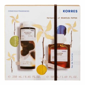 Korres Mountain Pepper Eau de Toilette 50ml + Αφρόλουτρο, 250ml