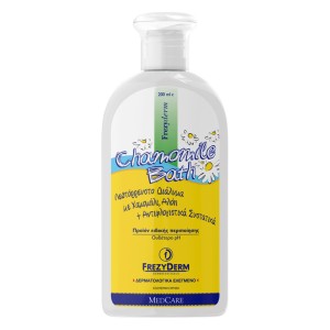 Frezyderm Baby Chamomile Bath Λεπτόρρευστο Διάλυμα για την Ανακούφιση & Περιποίηση του Ερεθισμένου & Ευαίσθητου Δέρματος, 200ml