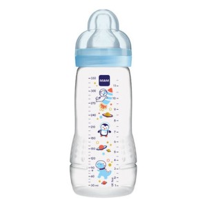 Mam Easy Active Πλαστικό Μπιμπερό με Θηλή Σιλικόνης για 4+ μηνών (361SB), 330ml 