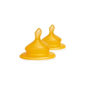 Suavinex Ανατομική θηλή Latex +6m Μεσαίας Ροής, MA 3156852, 2τμχ