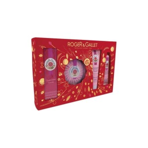 ROGER & GALLET Set Gingembre Rouge Fragrant Wellbeing Water 30ml & Αρωματικό Σαπούνι 100g & Body Lotion 50ml & Κρέμα Χεριών 30ml