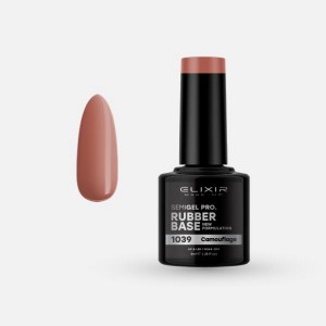 Elixir Make-up Semi Gel Rubber Base Νο1039 Camouflage, 8ml