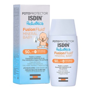 Isdin Fotoprotector Pediatrics Fusion Fluid Mineral Baby Αδιάβροχο Βρεφικό Αντηλιακό Πρoσώπου SPF50,50ml