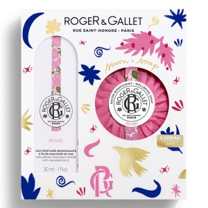 Roger & Gallet Εορταστικό Σετ Rose Eau Parfumee Bienfaisante 30ml + Δώρο Rose Σαπούνι 100g