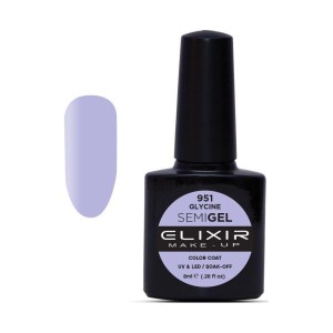Elixir Make-up Semi Gel Ημιμόνιμο Επαγγελματικό Βερνίκι Νυχιών Νο951 Glycine, 8ml