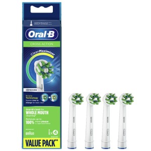 Oral-B Ανταλλακτικές Κεφαλές Cross Action Improved, 4τμχ