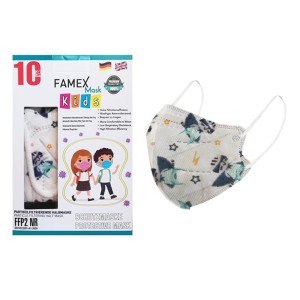 Famex Παιδική Μάσκα FFP2 NR Υψηλής Προστασίας Astrokid, 10τμχ