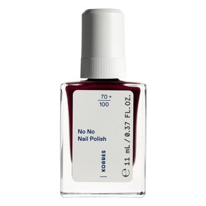 Korres No No Nail Polish Βερνίκι Νυχιών 59 Burgundy Red, 11ml