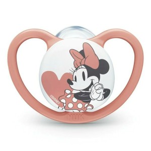 Nuk Ορθοδοντική Πιπίλα Σιλικόνης Χωρίς Κρίκο Space Mickey με Θήκη Γκρι, 18-36m, 1τμχ
