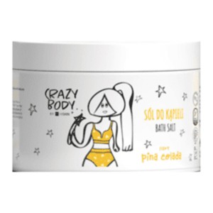 Hiskin Crazy Body Bath Salt Άλατα Μπάνιου Pina Colada, 300gr