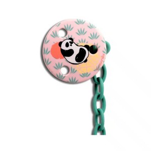 Suavinex Στρογγυλό Κλίπ Πιπίλας 0+m, Pink Panda