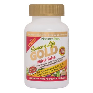 Natures Plus Source of Life Gold Mini Tabs Πολυβιταμινούχο Συμπλήρωμα, 180tabs