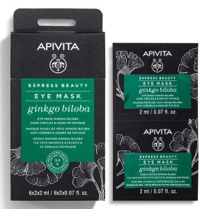 Apivita Express Beauty, Μάσκα Ματιών για Μαύρους Κύκλους & Σημάδια Κούρασης με Ginkgo Biloba, 4ml