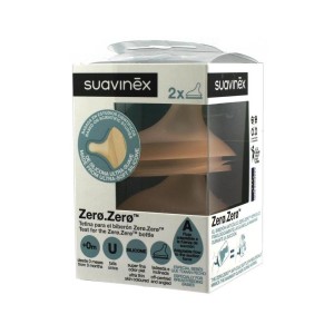 SUAVINEX tetina Θηλή Σιλικόνης και για Νεογέννητα Ροής που ανταποκρίνεται στο ρούφηγμα Κατάλληλη για Μπιμπερό Zerø.Zerø Αντί-Κολικό 2τμχ
