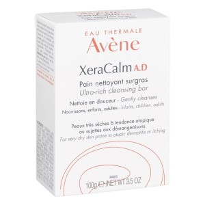 Avene Xeracalm A.D. Pain Nettoyant Surgras 100gr-Υπερλιπαντική Στερεά Πλάκα Σαπουνιού, 100gr