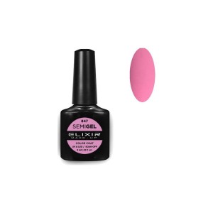 Elixir Make-up Semi Gel Ημιμόνιμο Επαγγελματικό Βερνίκι Νυχιών Νο847 Electric Lavender, 8ml