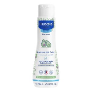 Mustela Multi Sensory Bubble Bath Βρεφικό & Παιδικό Τονωτικό Αφρόλουτρο για Σώμα & Μαλλιά, 200ml