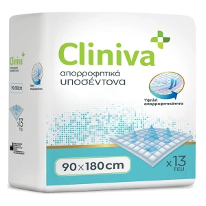 Cliniva Υποσέντονα Ακράτειας Μιας Χρήσης 90x180, 13τμχ