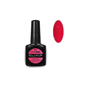 Elixir Make-up Semi Gel Ημιμόνιμο Επαγγελματικό Βερνίκι Νυχιών Νο839 Bright Maroon, 8ml