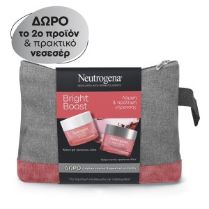 Neutrogena Bright Boost Κρέμα Ημέρας για Λάμψη & Πρόληψη Γήρανσης, 50ml & ΔΩΡΟ η Κρέμα Νυκτός, 50ml & Νεσεσέρ, 1τμχ